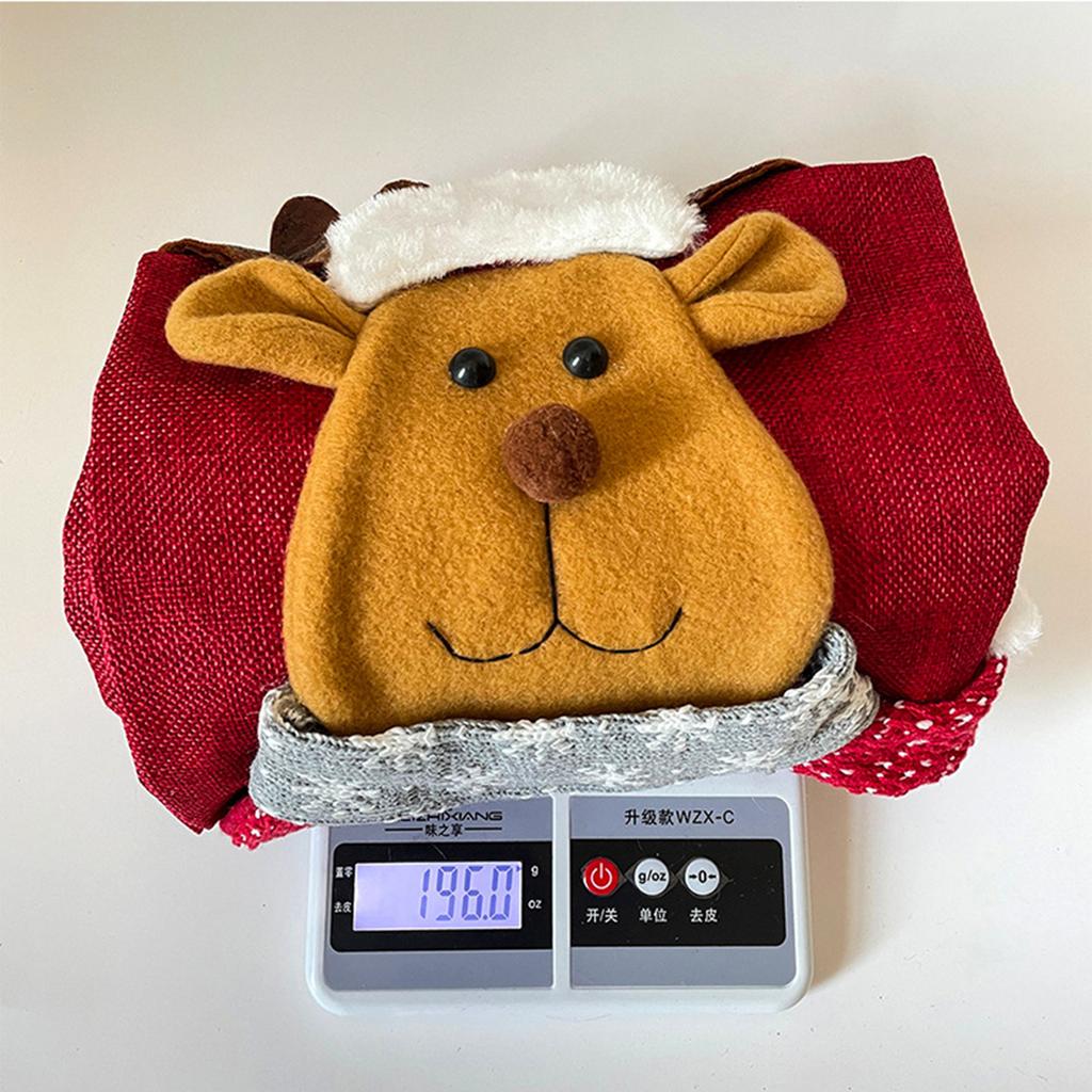 Christmas Chair Covers Cute Cartoon Santa Chair Back Decor for New Year Dining Slipcovers Dinner Banquet Holiday Party