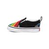 Vans Schachbrettmuster Bequeme Vielseitige Low-Top Walking Schuhe Babysneaker Schwarz Regenbogen VN0A3488WK2
