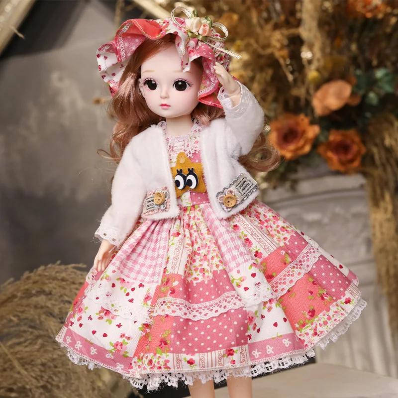 30cm 1/6 BJD Dolls Little Girl Cute Dress Up 21 Removable Joint Doll Princess Fashion DIY Toy Gift Girl