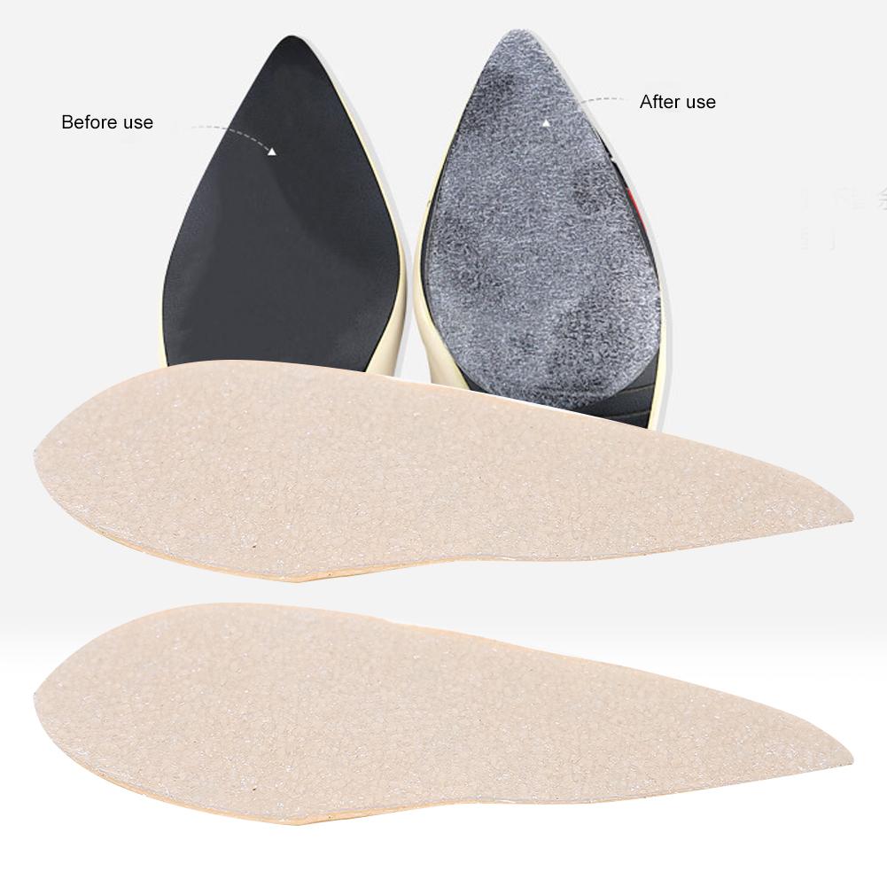 2 Pairs Non slip Shoe Sole Sticker High Heeled Shoes Sole Patch Protector (Pointed Head)