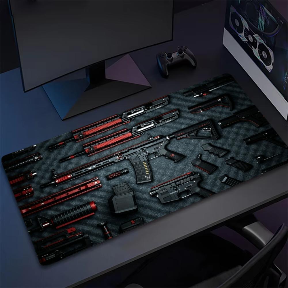 Firearms Combination MousePad Mouse Pad Large Computer Office Table Mats XXL Anti-slip Gaming Keyboard Mousepads Long Desk Mat