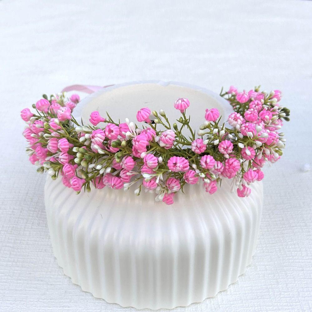 Boho Style Floral Headband Korean Style Wedding Headpiece Sweet Bridal Wreaths  Seaside Vacation