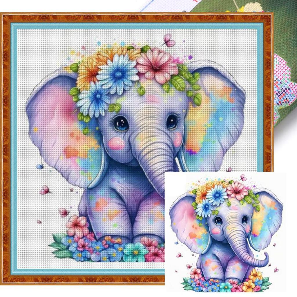 Full Embroidery Cotton Thread 18CT Printed Cross Stitch Kit Artwork