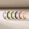 1Pcs Exquisite Multicolor Zircon Ear Clip Earrings for Women Fashion Simple C-Shaped No Pierced Cartilage Ear Cuff Jewelry