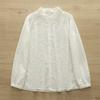 Women's 3D Embroidered Lace Shirt - Spring/Autumn 2026 Collection