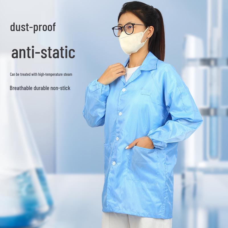 Anti-Static Dustproof Hooded Protective Coveralls for Pharmaceutical, Food, and Electronics Workshops