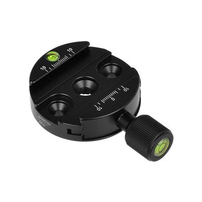 Zacisk płytkowy szybkiego uwalniania ze stopu aluminium 60 mm 3/8 cala z adapterem 1/4 cala / poziomicą