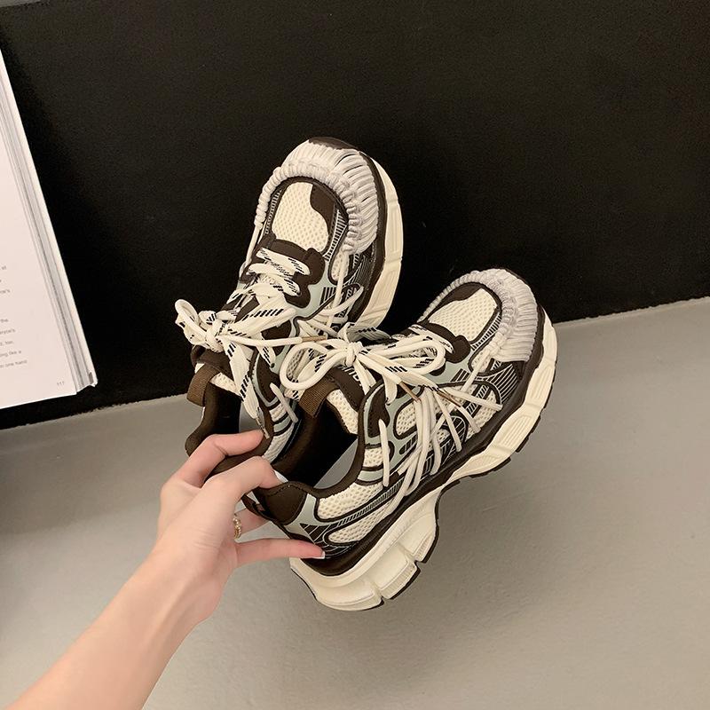 Retro casual shoes mountaineering sports running shoes polish women's platform shoes children