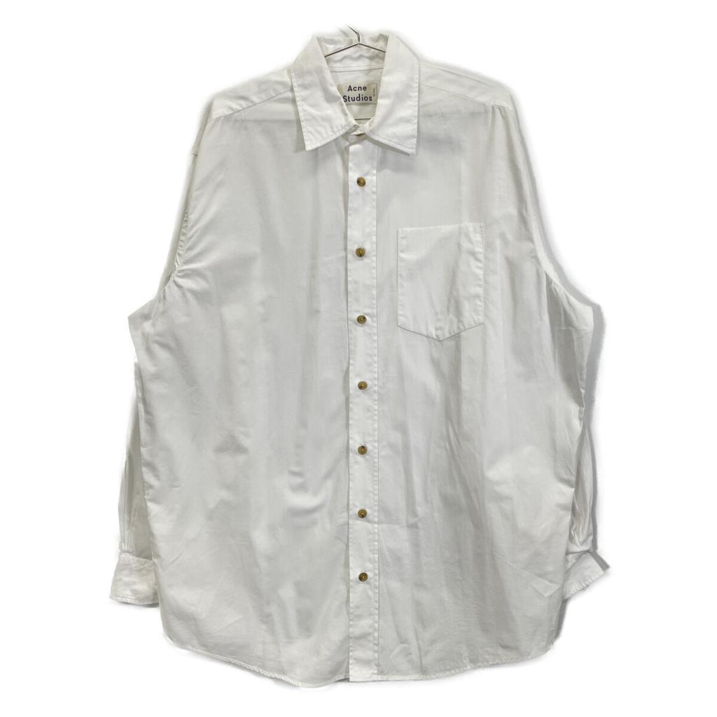 Acne Studios BB0044 White 100% Cotton ATLENT NEW SOFT POP Shirt Tops 44 whiteUsed