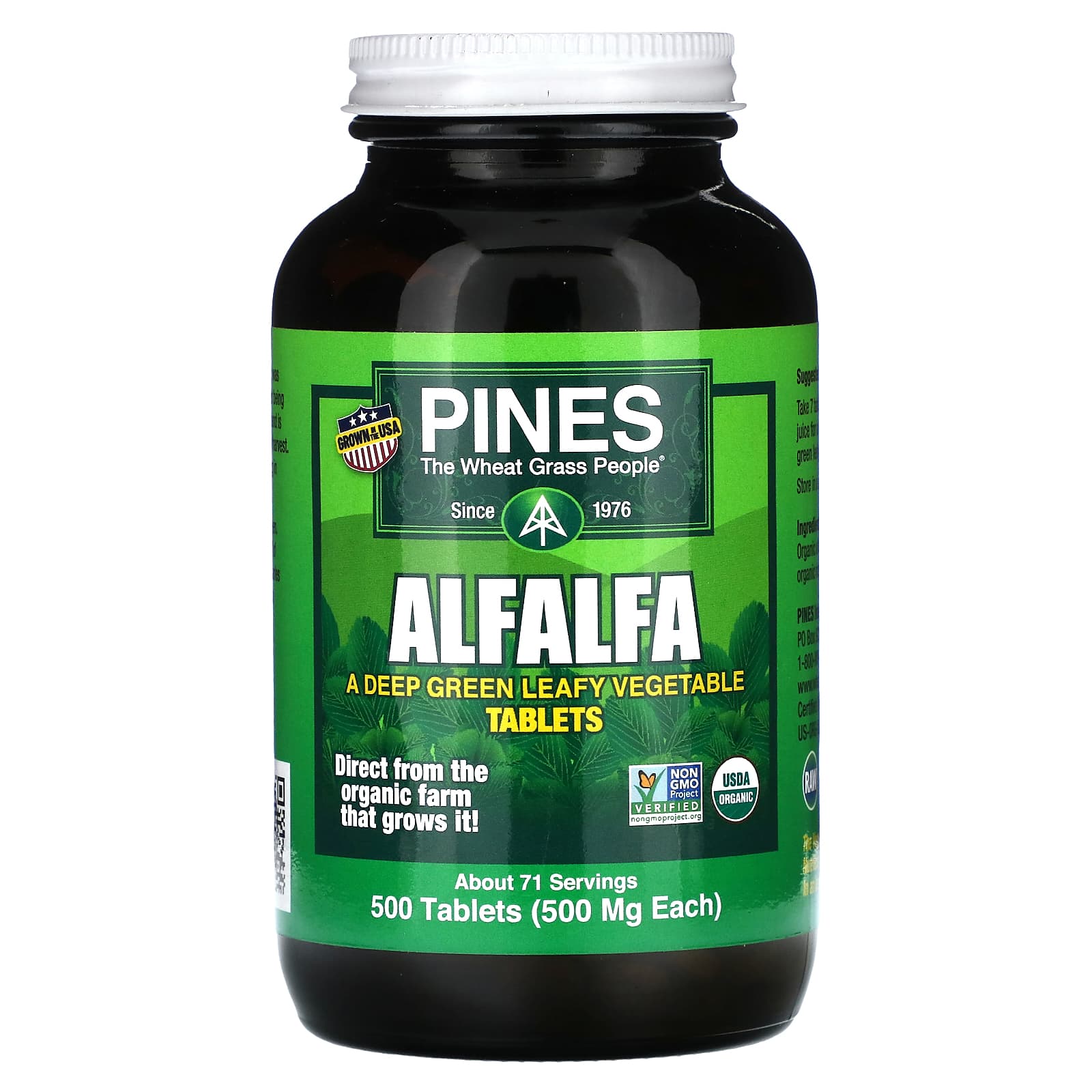 

Alfalfa, 500Mg, 500 Tablets