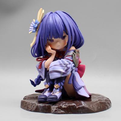 Gk Raiden Shogun Q Girl Akční figurka Kawaii Model Stolní dekorace Sběratelské dárky k hračkám