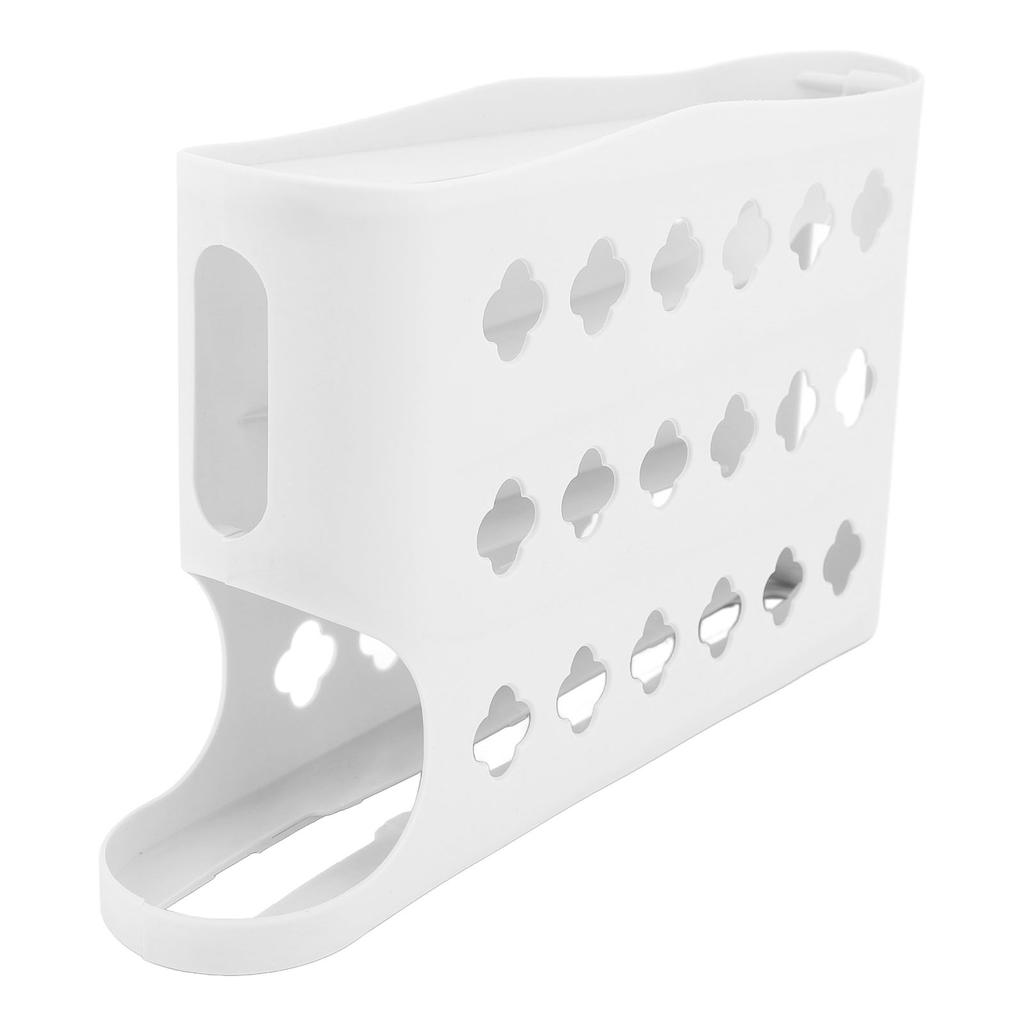 4 Tiers Egg Organizer 30 Eggs Large Capacity Space Saving Auto Rolling Fridge Egg Organizer for