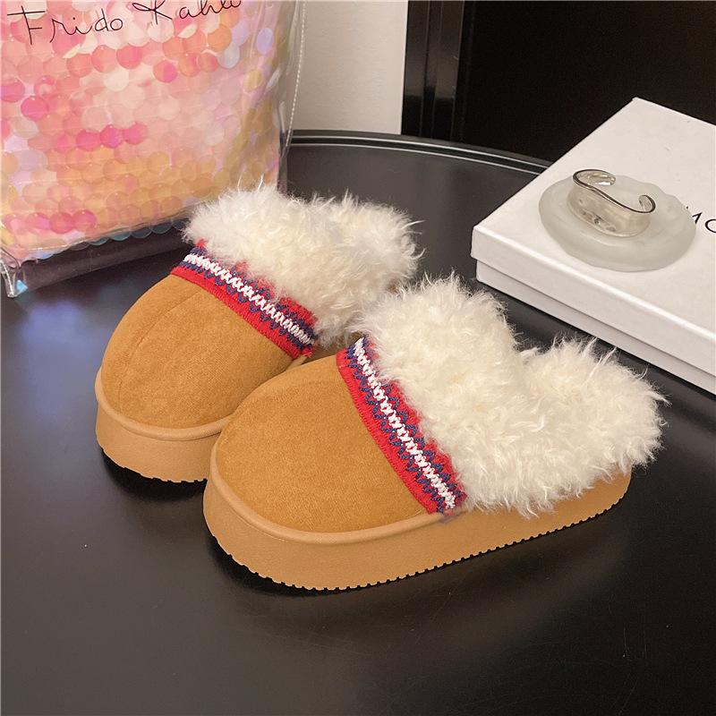 

Женские зимние утолщенные мягкие удобные теплые холодные легкие походные водонепроницаемые нескользящие с толстой подошвой амортизирующие хлопковые тапочки 40/41 хаки