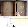 Kit Lumini LED Banda COB cu Senzor Ușă Dublă 24V pentru Iluminat Sub Dulap Dulap Vitrină Bibliotecă Alegeți Stecher AU EU US UK