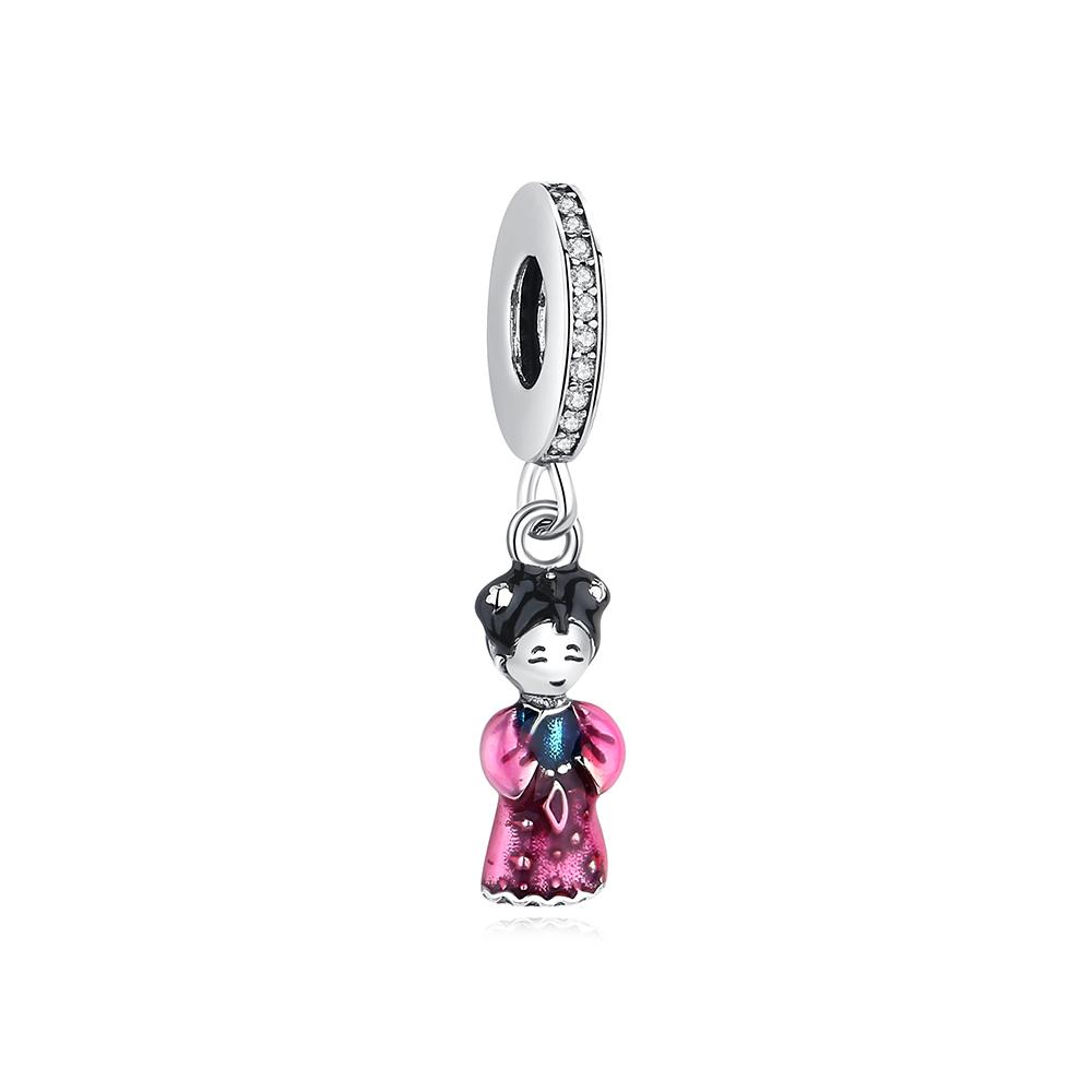 Original Copper Charms Beads Cartoon Figure Pave Cz Fit Pan Bracelets Bangles Necklaces For Women Diy Jewelry