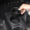 TPE Schwarz Für Toyota FJ Cruiser 2007- Auto Innenraum Modifikation Mittelkonsole Getränkehalter Aufbewahrungsbox Auto Zubehör