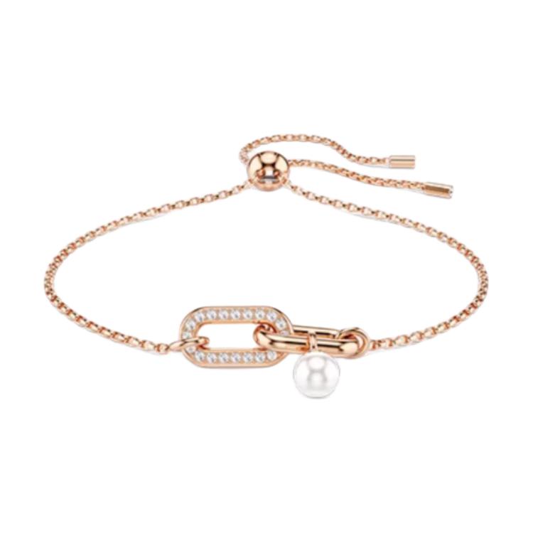 

Swarovski Original Design Lucky Imitation Crystal Bracelet Women bracelet Rose-Gold 5728588 Box (Random Color)