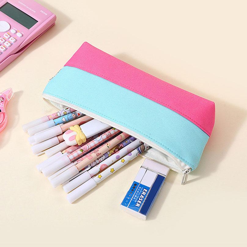 Genähtes Buntstiftetui Schuletui Federmäppchen Schreibwaren Schulanfang Einfaches Stifteetui Schulbedarf Bleistiftbeutel