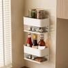 Plastic Bathroom Storage Rack Large Capacity Condiment Storage Box  for Kitchen