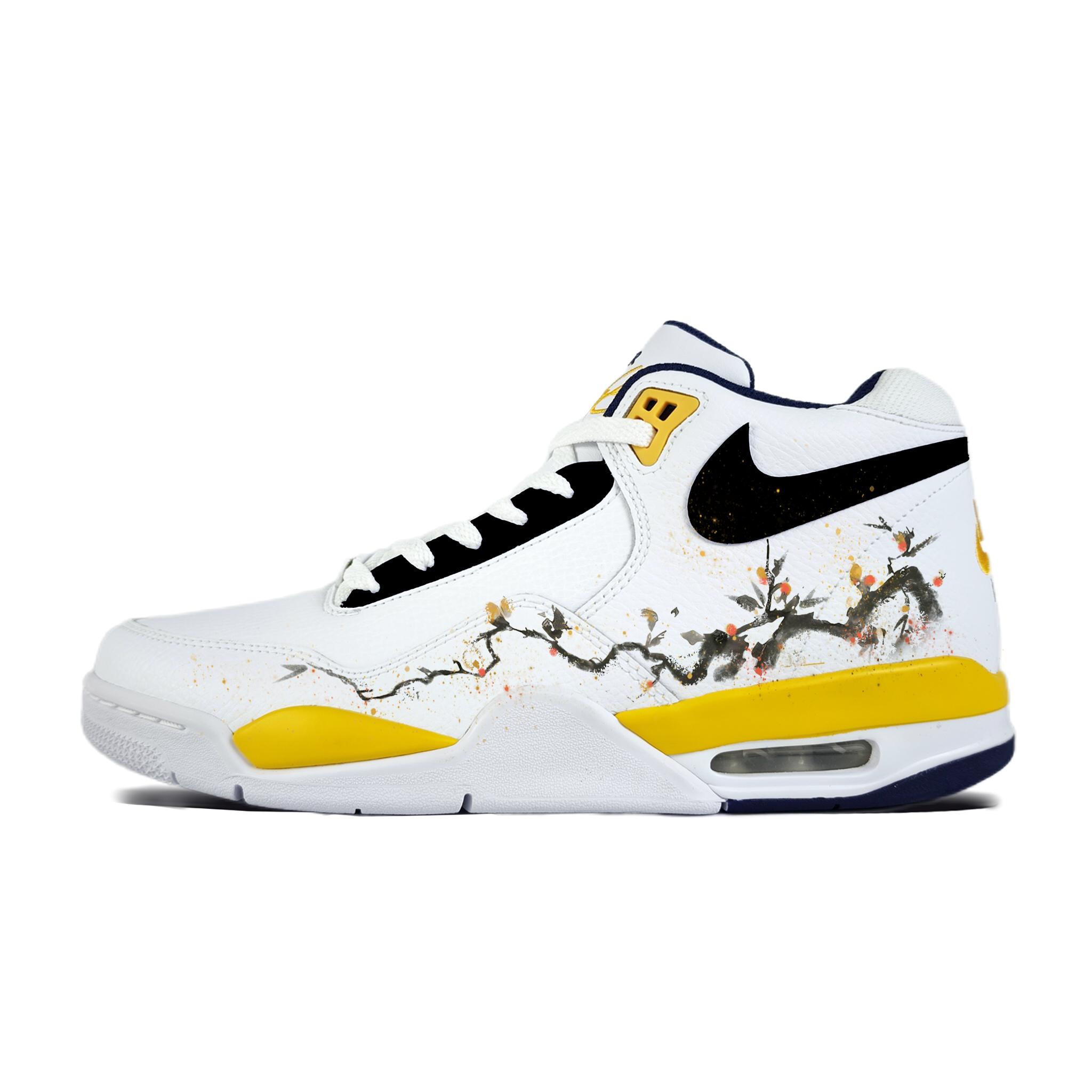 

Nike Flight Legacy Plum Blossom Announces Spring Abrasion Resistant Mid top Vintage Basketball Shoes Unisex BQ4212-102(team352-) 40.5