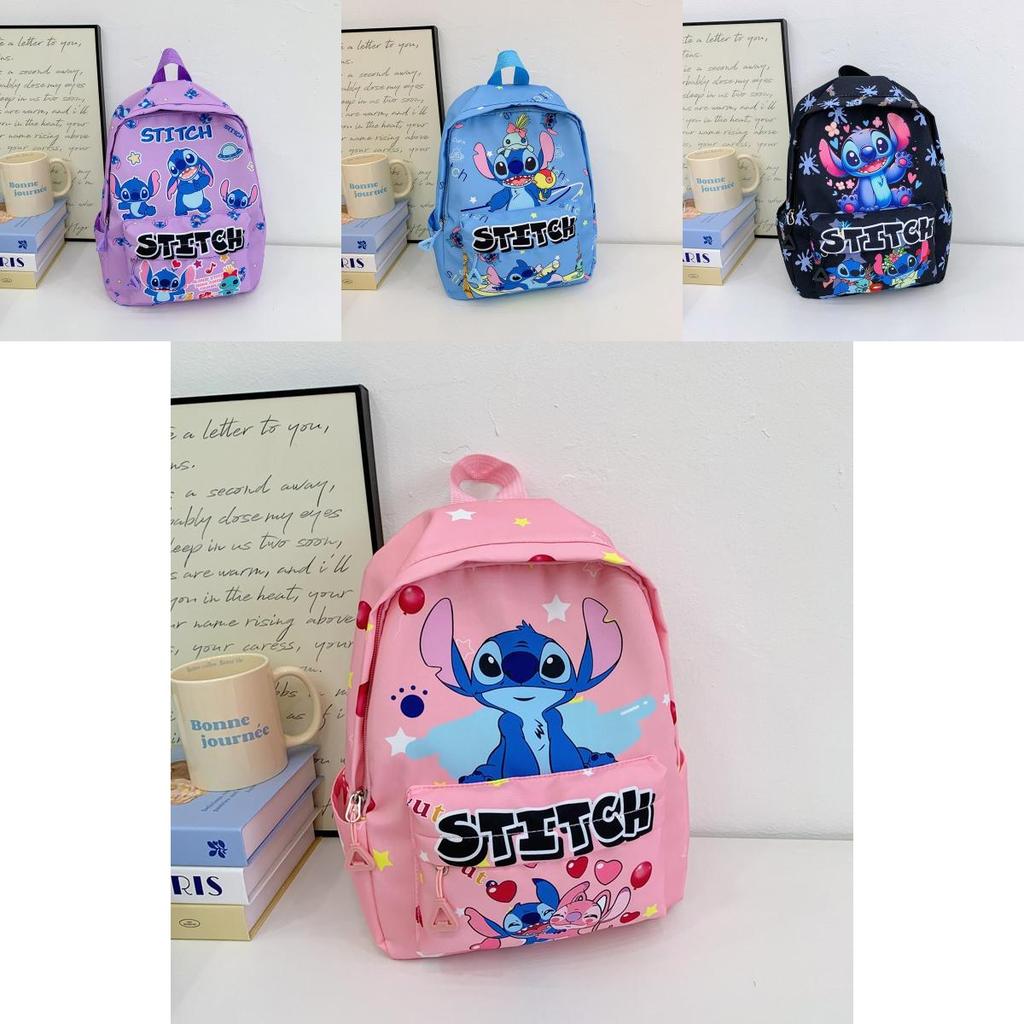 Stitch Kinderrucksack Aus Nylonmaterial Mit Weichen Gepolsterten Trägern Für Den Kindergarten