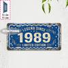 Tin Sign  Vintage Durable Metal Plaque Wall Decor Home Office Bar Man Cave Gym City Coordinate Birth Year License Plate Wall
