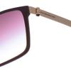 Lunettes de soleil rectangulaires en acétate M7008 pour homme-Marron-or