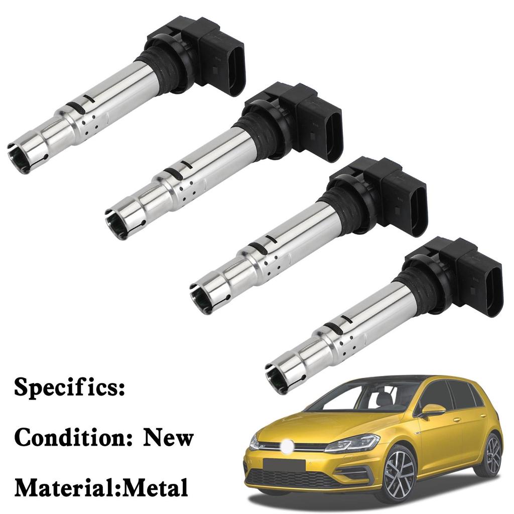 4x Ignition Coil Packs Set 036905715F For VW Golf 1.4 TSI Volkswagen Polo Jetta 1.6 FSI Tiguan