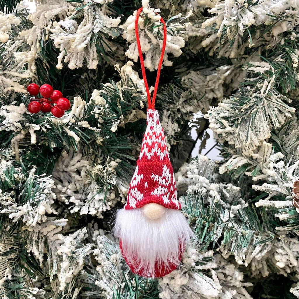 Faceless Gnomes Christmas Tree Ornaments: Small New Year Charms
