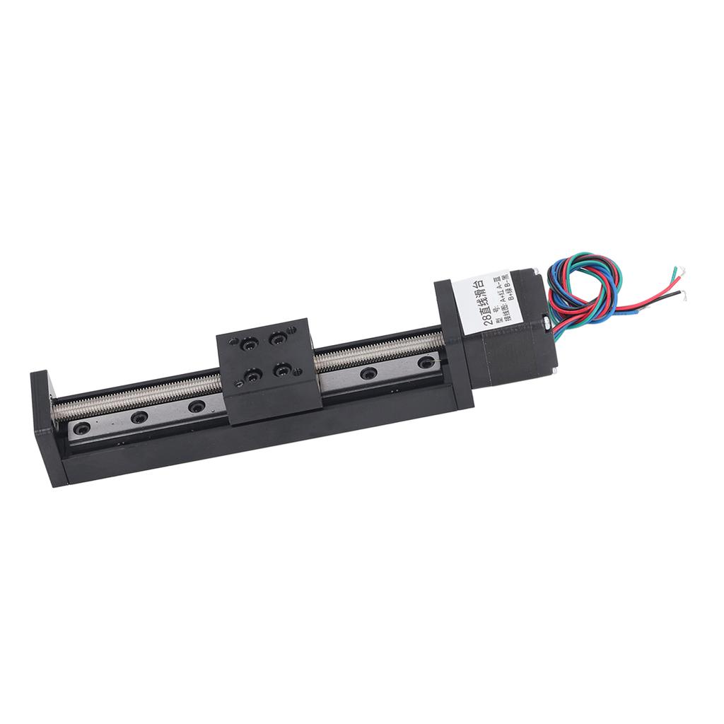 Linear Slide Table High Accuracy Ballscrew Sliding Motion Stage Linear Guide Rail 100mm Stroke T6x4