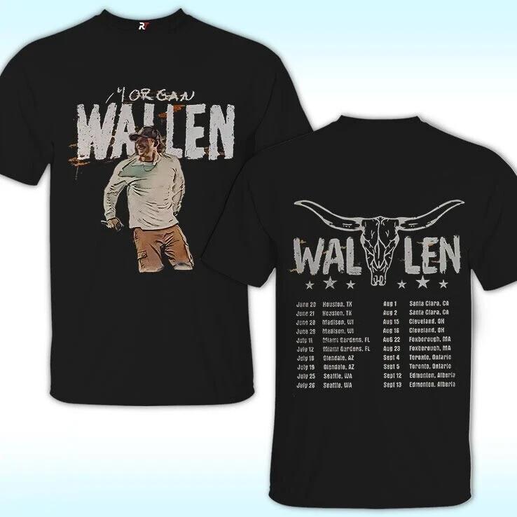 Country Music 2025 Tour Concert Morgan Wallen I#039m the Problem Tour TShirt Unisex T-Shirt S