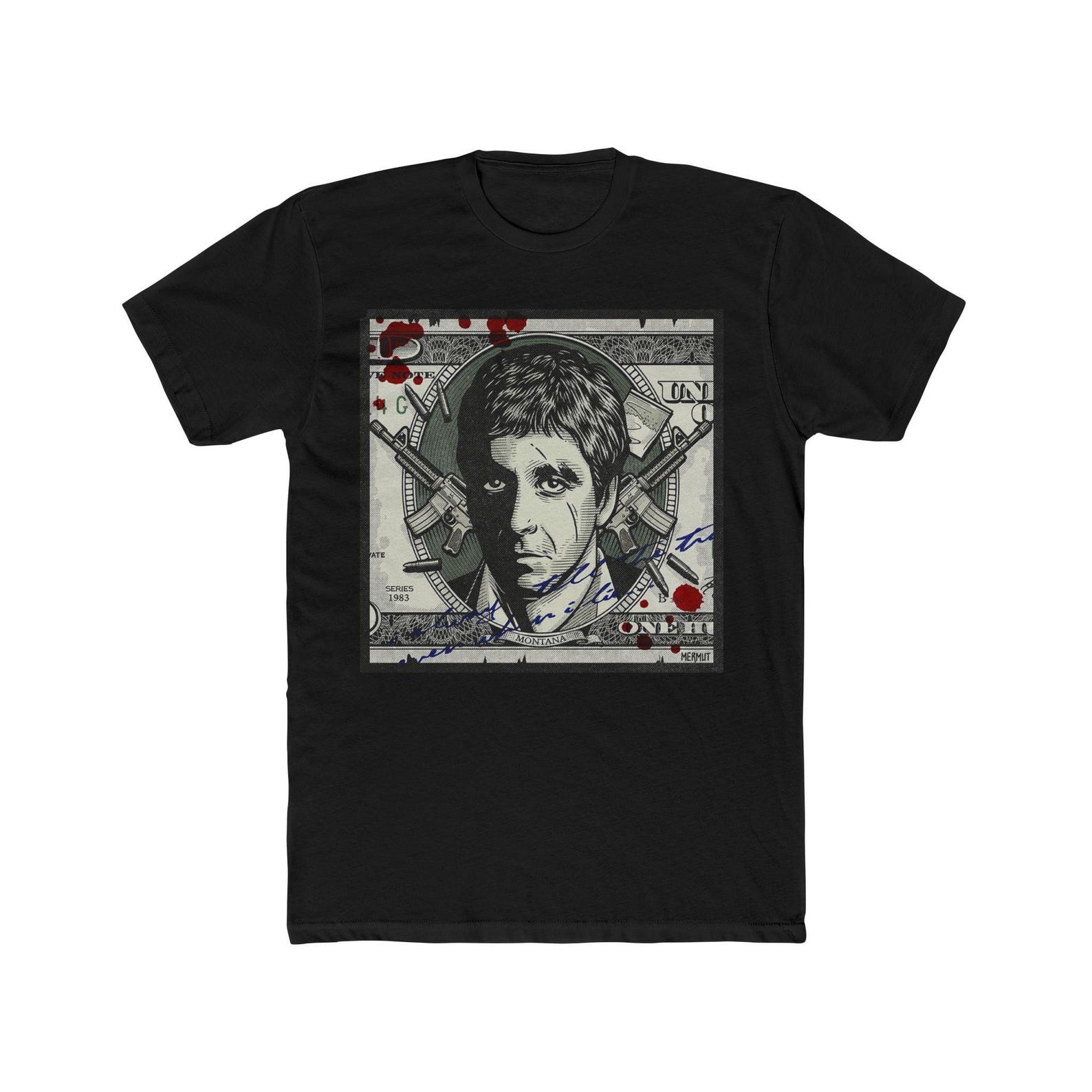 Scarface T-Shirt Dolla - Cotton Crew Tee S