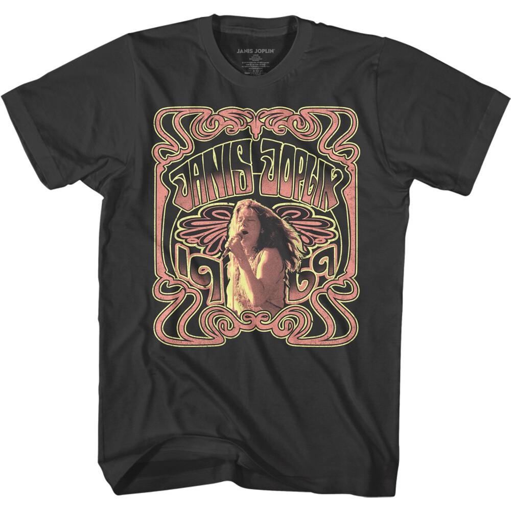 Janis Joplin 1969 Framed Photo Men s T Shirt Rock & Soul Music Merch Unisex T-Shirt M