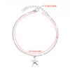 Girl Anklet Creative Sea Star Shaped Foot Pendant Beautiful Young Girls Jewelry Fashion Accessory Alloy Anklets for Dress Decor
