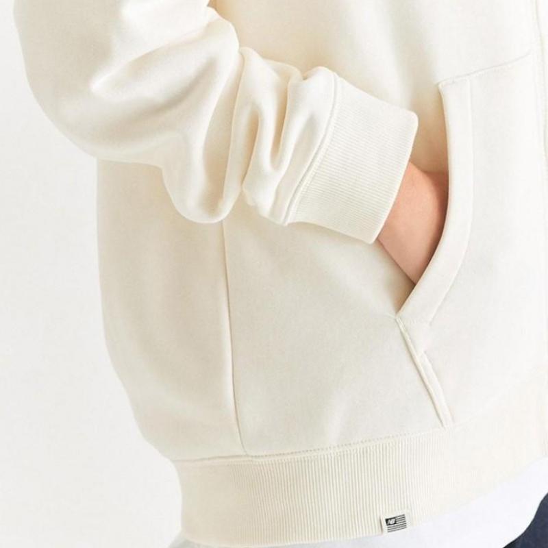 New Balance Basic Logo Brushed Hoodie Zip Up Nbmdd41013