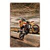 Vintage Motorcycle Metal Tin Sign Retro Biker Garage Wall Decor Industrial Style Art
