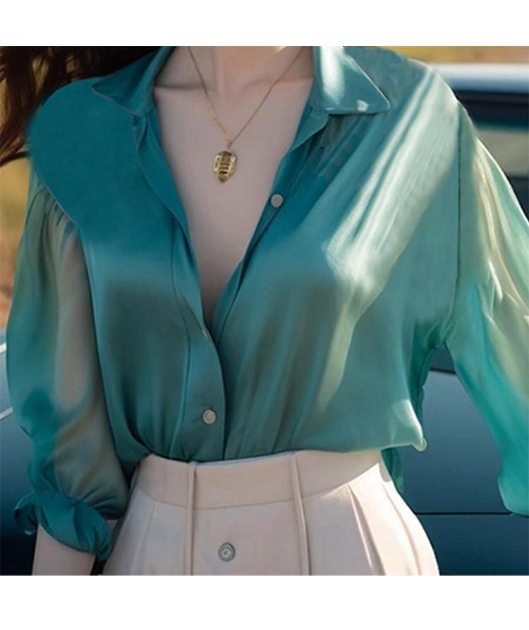 French Style Light Mature Style Exquisite Shirt for Women