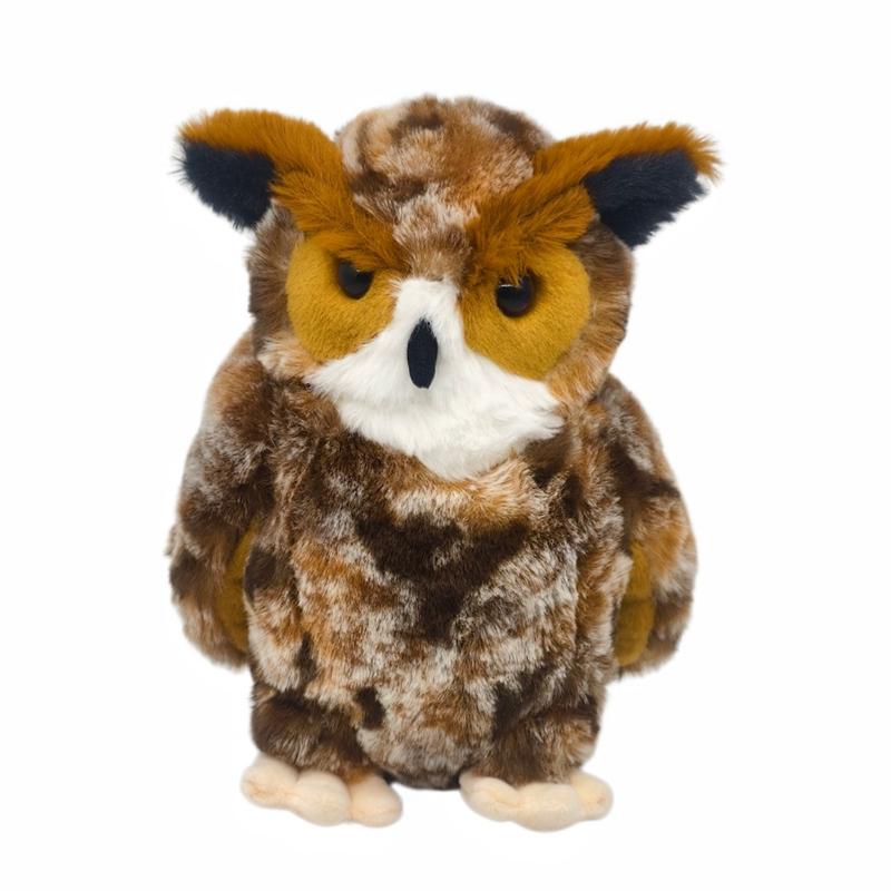 Simulation Big Eyes Owl Plush Toys Cute Snow Owl Stuffed Animal Natural Bird Plushie Wildlife Soft Dolls Kids Gifts Birthday