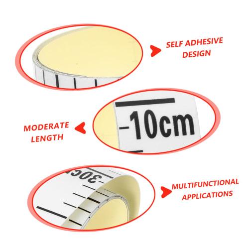 Cabilock Water Level Meter Sticker, Self-Adhesive Aluminum with Graduated Markings, Reflective Tape Measure for Ponds, Pools, and Tanks, Durable