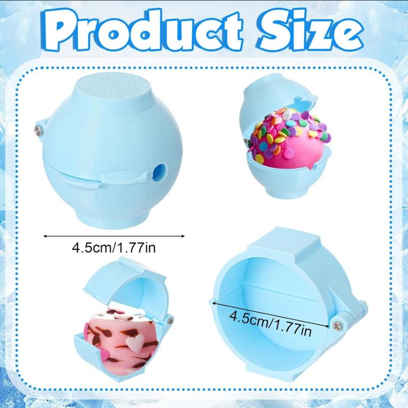 Blau Runde Kuchenpressform Formgebungsform 3D-gedruckte Plastikkugel Gebäck Schokolade Backrahmen Werkzeug Für Partys Hochzeiten Desserts