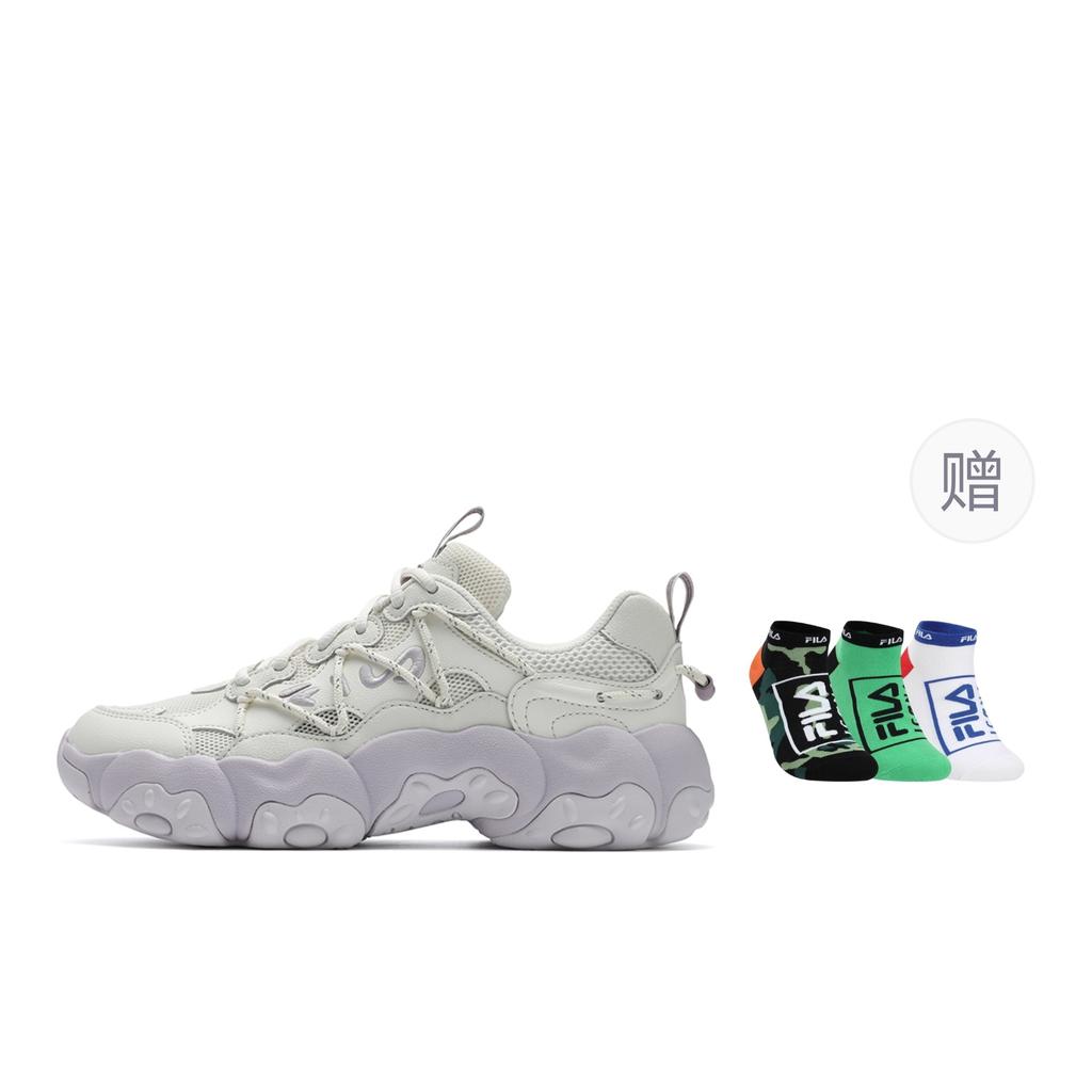 Fila FLUID 6 Cat Paw 6 Abrasion Resistant, Breathable, Lightweight Low Top Casual Shoes Women's Milk White F12W532105FGS