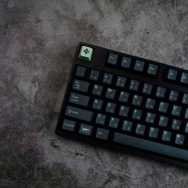 142 Keys Wasabi Mustard Keycaps PBT Dye Sublimation Personlized  Keycap For Mechanical  MX Keyboard for Key