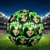 Billie Eilish Print Size 5 Soccer Ball, PU Wear Resistant Football for Match Training and Daily Practice, Birthday Gift for Soccer Fans