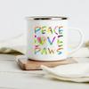 Lustiger Dackel-Druck Kreative Emaille-Tasse Kaffee-Weintassen Cartoon-Hunde Pfote Party-Getränk Bier Saft Milch Tassen Geschenke für Liebhaber Hund