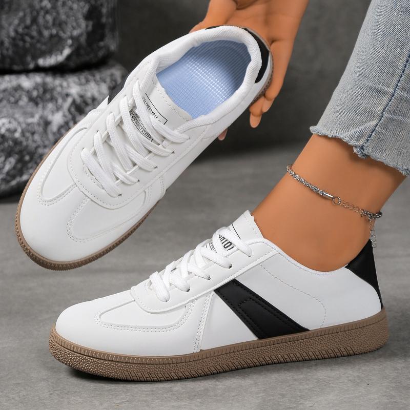 Spring and Autumn New Women's Mixed Color Round Head Strap Flat Shoes Comfortable Soft Bottom Sports and Leisure Shoes