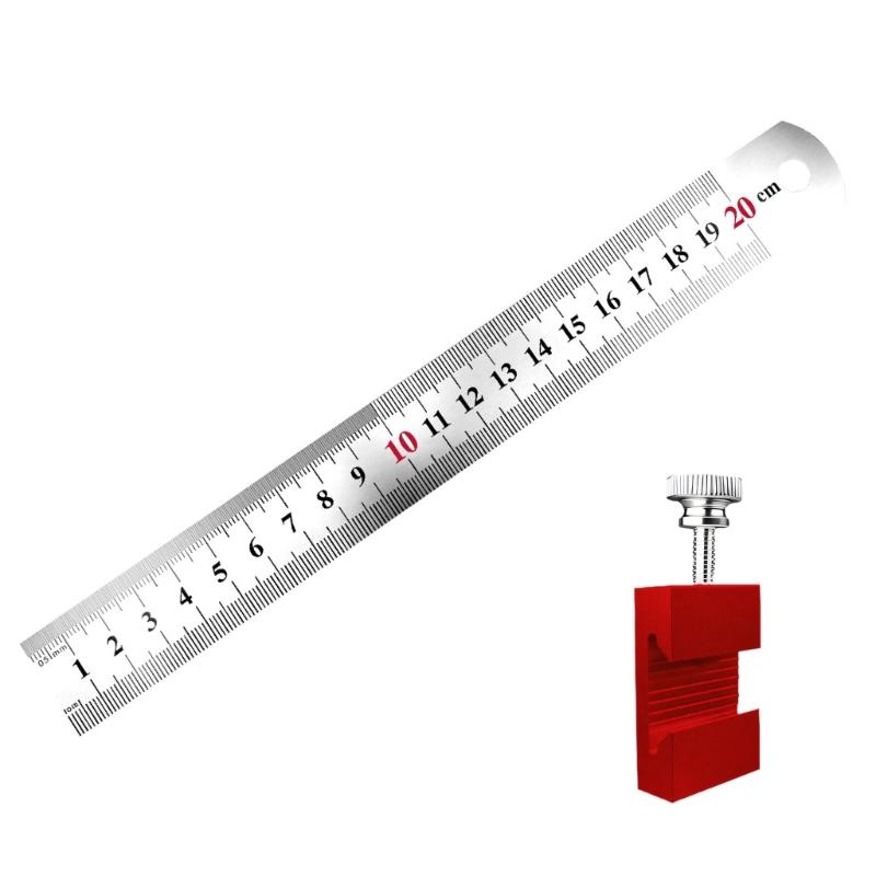 Carpenter Layout Measuring Tool Multiple Scale Marking and Rustproof Stainless Steel for Workshop Use