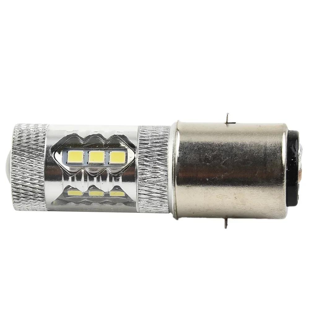 1pc 12V BA20D H6 BA20D 80W LED Headlight Fog Light Lamp DRL Bulb Motorcycle Bike Moped Motorcycle Light Accessories