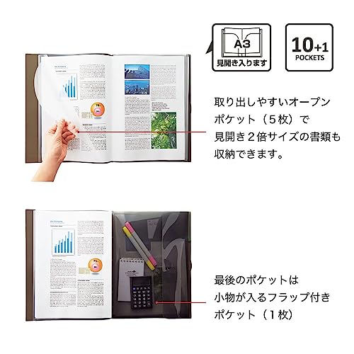 Lihit Lab Carrying Pocket, A4, Navy F7528-11