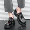 Fashion Spring Hot Selling Men's Thick Soled Loafers Fashion Tassel Design Men's Leather Casual Shoes Fashion Business Formal Shoes