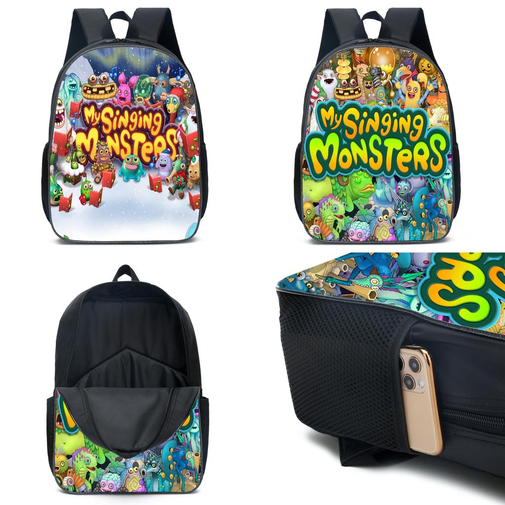 My Singing Monsters Cartoon Backpack For Kids 20l Capacity